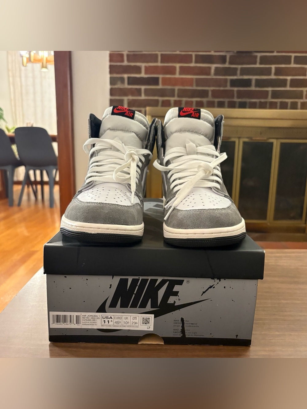 VNDS!  Men’s Nike Air Jordan 1 High OG in washed black.  Size 11.5 - Picture 2 of 7